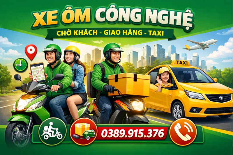 Dịch Vụ Xe Ôm Grab Vĩnh Long ☎️ 0389915376