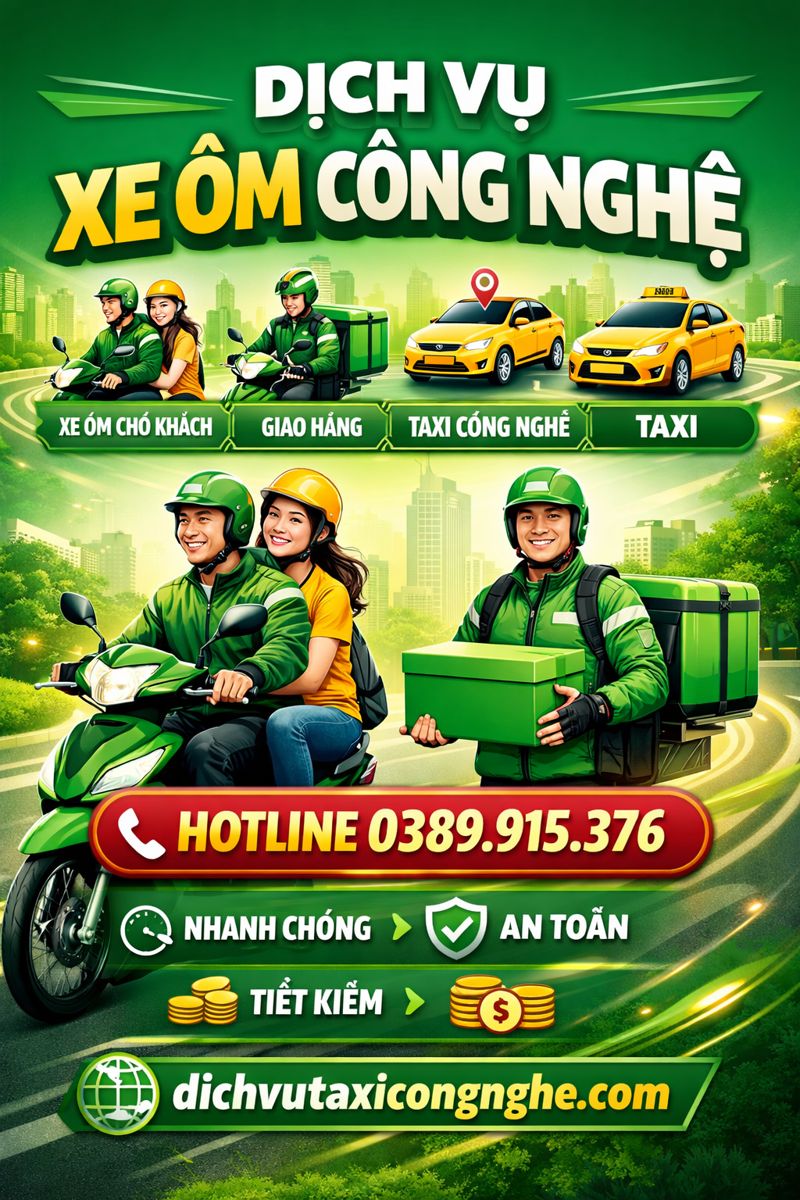 Grab Vĩnh Long, Grab Xe Máy Vĩnh Long,Grab Taxi, Grab Giao Hàng Sau 7 Phút ☎️ 0389915376